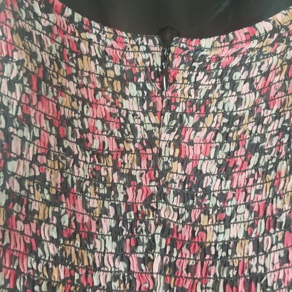 BCBGMaxazria Women's 100% Silk Multi-Colored Halter High-Low Dress Sz12 - Picture 4 of 5